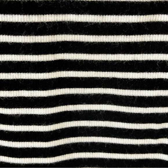 ATM STRIPED WRESTLER TANK DRESS BLACK WHITE STRIPED STRETCHY SMALL MINI - Picture 8 of 10